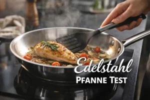 edelstahl pfanne test