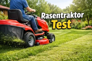 rasentraktor test